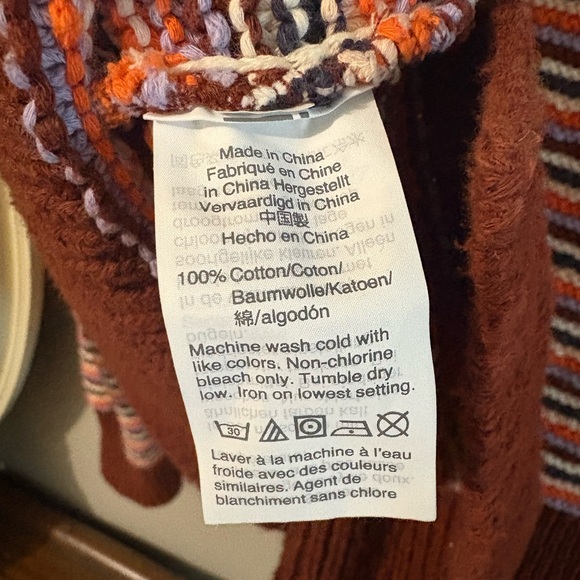 Madewell 100% cotton Striped V-Neck Sweater - Picture 9 of 9